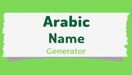 Arabic Name Generator