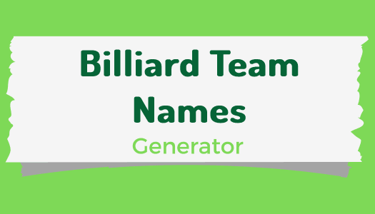 billiard-team-name-generator