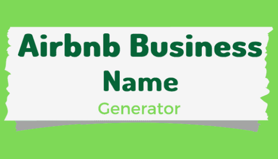 Airbnb Business Name Generator