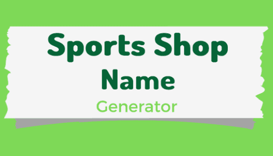 best-sports-shop-name-ideas-generator